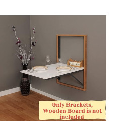 Folding Table Brackets with Collapsible Hinges (2ft) – Heavy Duty