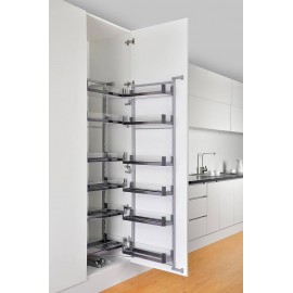 Kitchen Glass Pantry Unit For Modular Kitchen 4+4 Basket total 8 Basket 