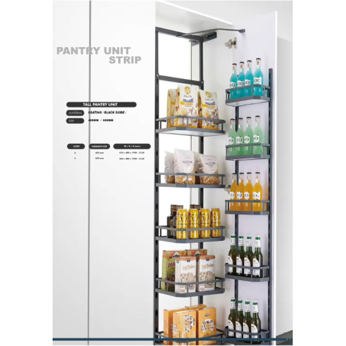 Kitchen Strip Pantry Unit for Modular Kitchen – 12 Basket (6+6)