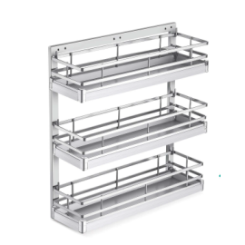 SS Luxury 304 Strip Kitchen Multi Purpose Pull out Basket 2 shelf and 3 Shelf