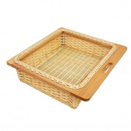 Wicker Basket For Modular Kitchen | Pull Out Basket for Onion, Potatoes  Size (22.25W(564mm) X20L(500mm)X4,6,8 Inches H