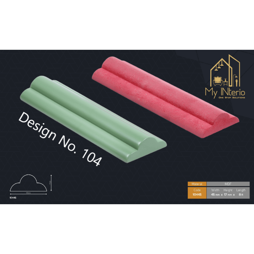 HDHMR & Exterior Grade Moulding Center Design 8ft – Paintable Decor