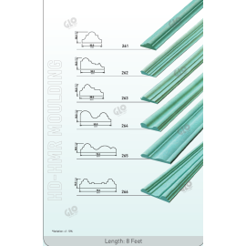 HDHMR Moulding Design 8ft – Paintable Wall Decor (32mm to 75mm)
