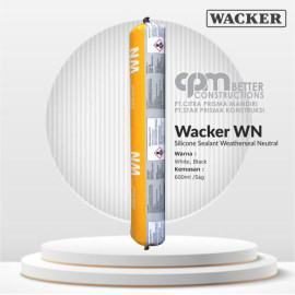 Wacker WN -Weatherseal Neutral Silicone sealant outstanding adhesion & weather resistance 600ml Black 