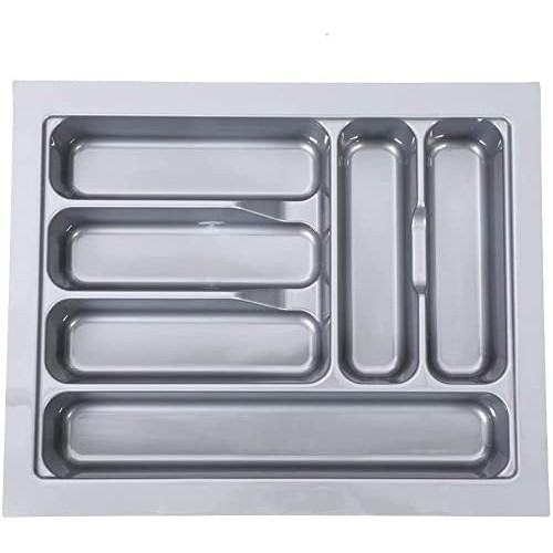 Tandem PVC Cutlery Tray For Kitchen Drawer/Cutlery Storage Organizer Tray For Modular Kitchen Basket 