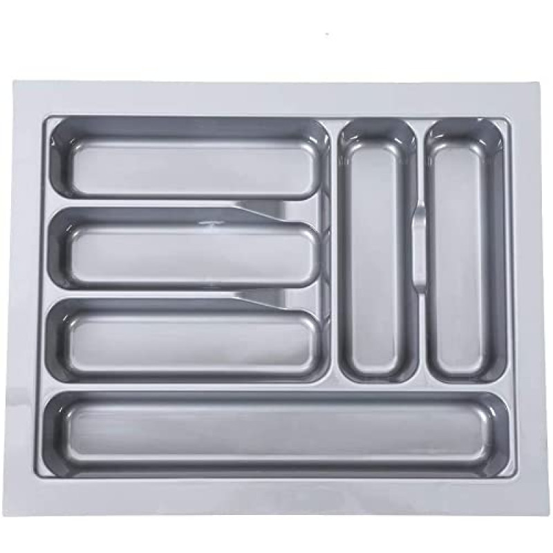 Tandem PVC Cutlery Tray For Kitchen Drawer/Cutlery Storage Organizer Tray For Modular Kitchen Basket 