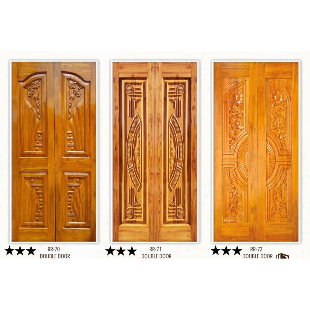 Teakwood panel door 32mm thicknes - My INterio