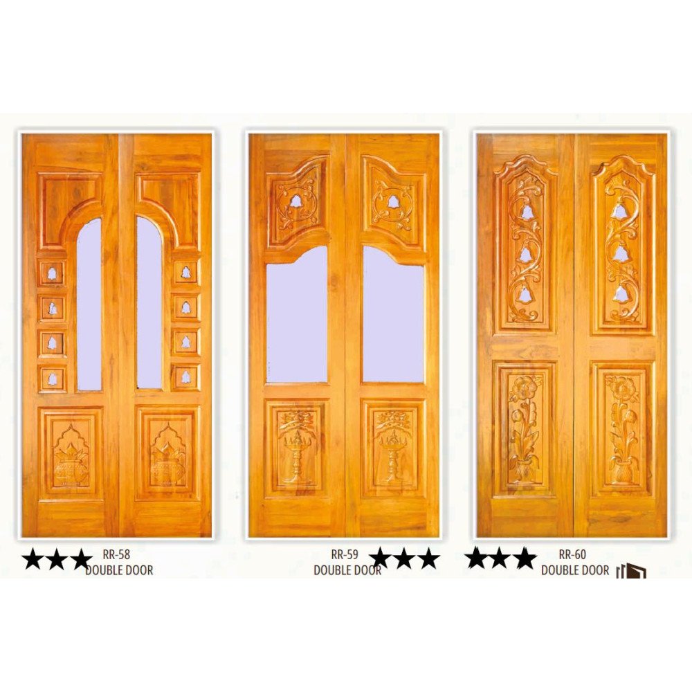 Teakwood panel door 32mm thicknes - My INterio