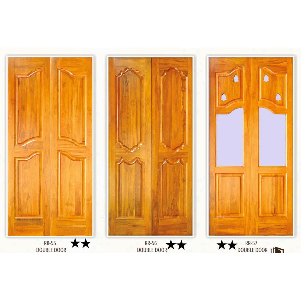 Teakwood panel door 32mm thicknes - My INterio