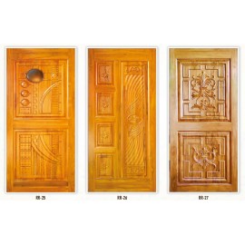 Teakwood Panel CNC Door – Precision-Crafted Elegance for Modern Interiors thickness 32mm+32mm 