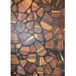 Decorative 3-D wall panel Natural veneer 8X4 