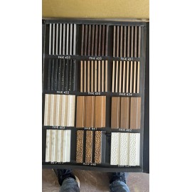 CHARCOAL LOUVERS WALL PANEL 3D WALL PANEL DECORATIVE WALL CHARCOAL PANEL 12mmx120mmx2400mm