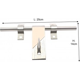 eHomedecor S.S. Door kit 5mm 12" Double door kit