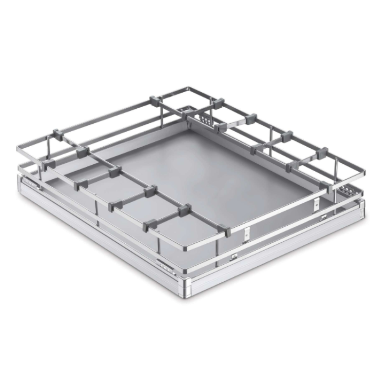SS 304 Luxury square Glass Kitchen Basket  4 inches