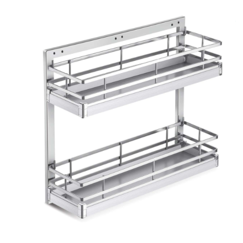 SS Luxury 304 Strip Kitchen Multi Purpose Pull out Basket 2 shelf and 3 Shelf