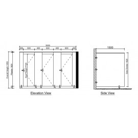 Modular/Cubical Toilet  Bathroom Partition