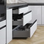 Ozone Tandem Slim Drawer Box System with Load Capacity Upto 40 Kg (Grey, 20 Inch  )