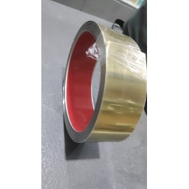 Self Adhesive Mirror Strip PVD Coated for Decoration, Furniture, Highlighters, Gold, Rose Gold, Chrome Stainless Steel 12mm to 50mm width length 5 Mtrs