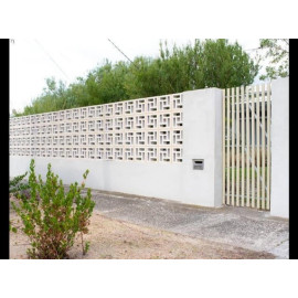 Ventilation Brick wall Terracotta  8x8x2.5 Brick size 3 pcs per box 